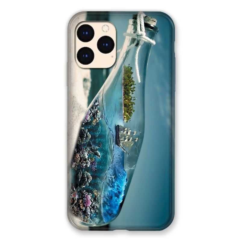 Coque Pour Iphone Iphone 12 Mini Mer Bouteille