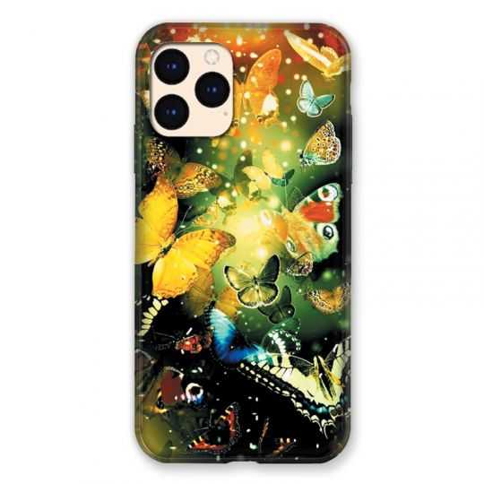 Coque Pour Iphone Iphone 12 Mini Papillon Jaune