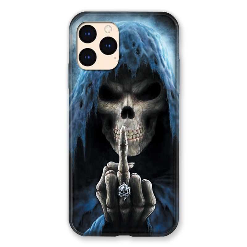 Coque Pour Iphone Iphone 12 Mini Tete De Mort Doigt