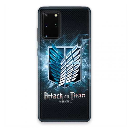 Coque pour Samsung Galaxy S20 Manga Attaque titans noir