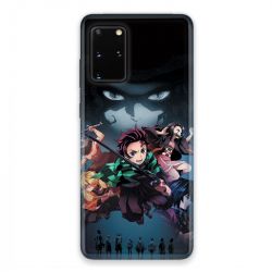 Coque pour Samsung Galaxy S20 Manga demon Slayer Noir