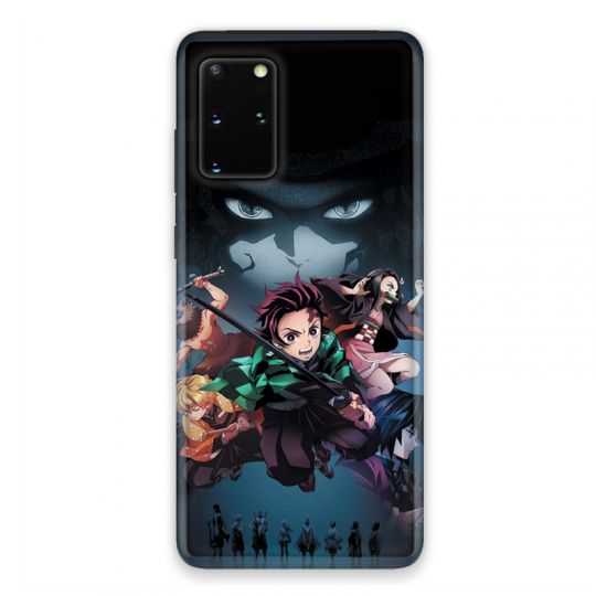 Coque pour Samsung Galaxy S20 Manga demon Slayer Noir