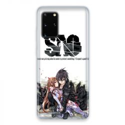 Coque pour Samsung Galaxy S20 Manga SAO sword Art Online blanc