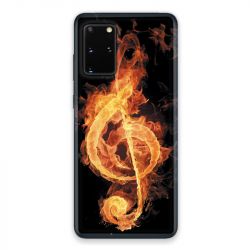Coque pour Samsung Galaxy S20 Musique clé sol feu N