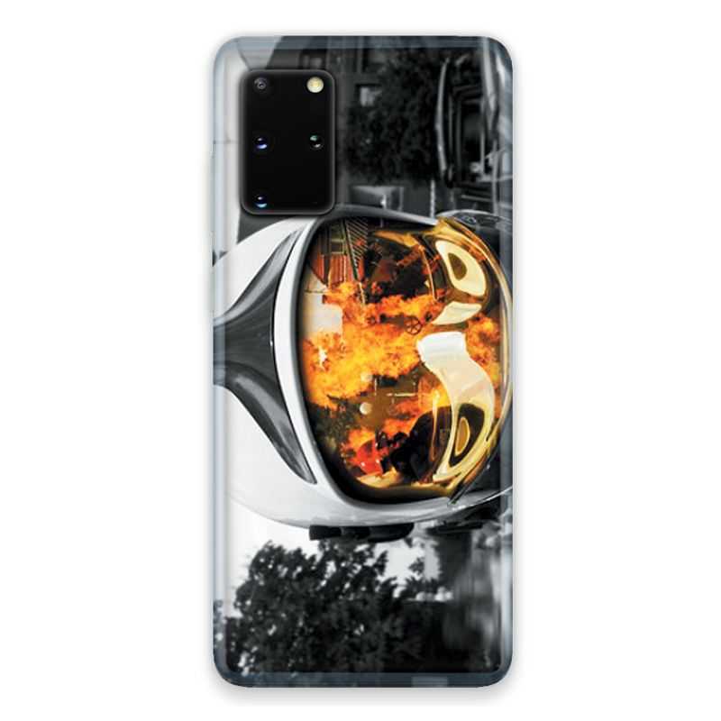 Coque pour Samsung Galaxy S20 pompier casque feu