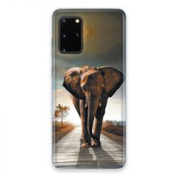 Coque pour Samsung Galaxy S20 savane Elephant route