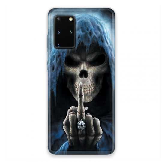 Coque pour Samsung Galaxy S20 tete de mort Doigt
