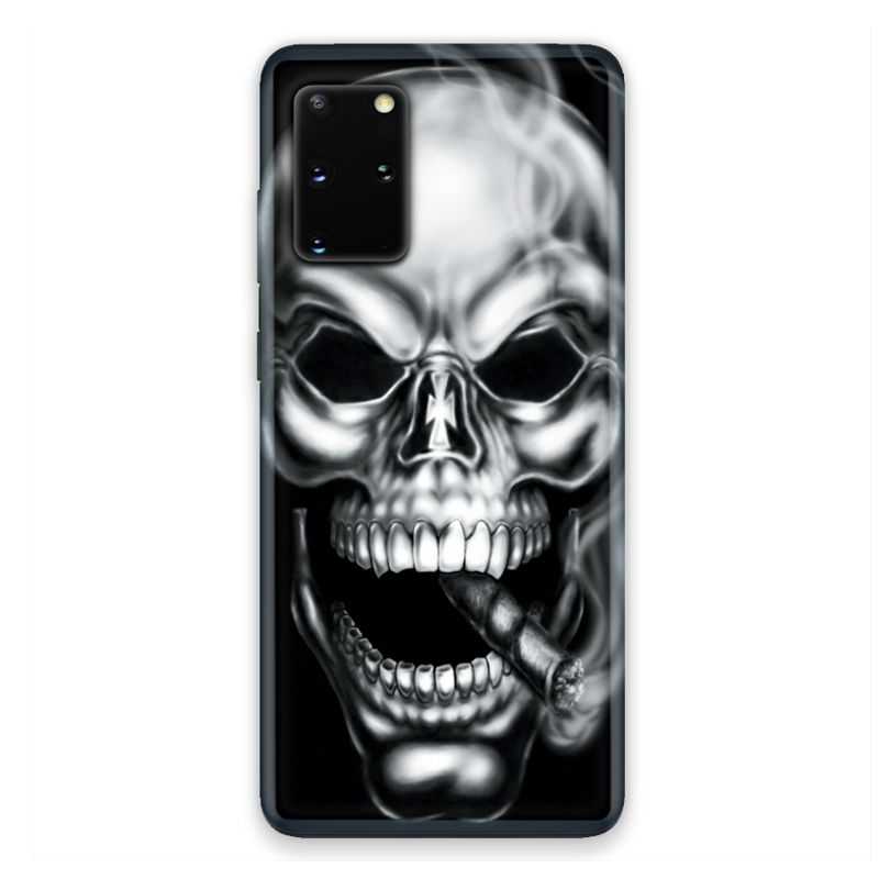 Coque pour Samsung Galaxy S20 tete de mort Fume