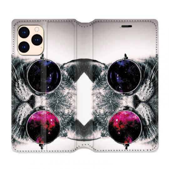 housse Cuir Portefeuille Pour Iphone 12 Mini Chat Fashion