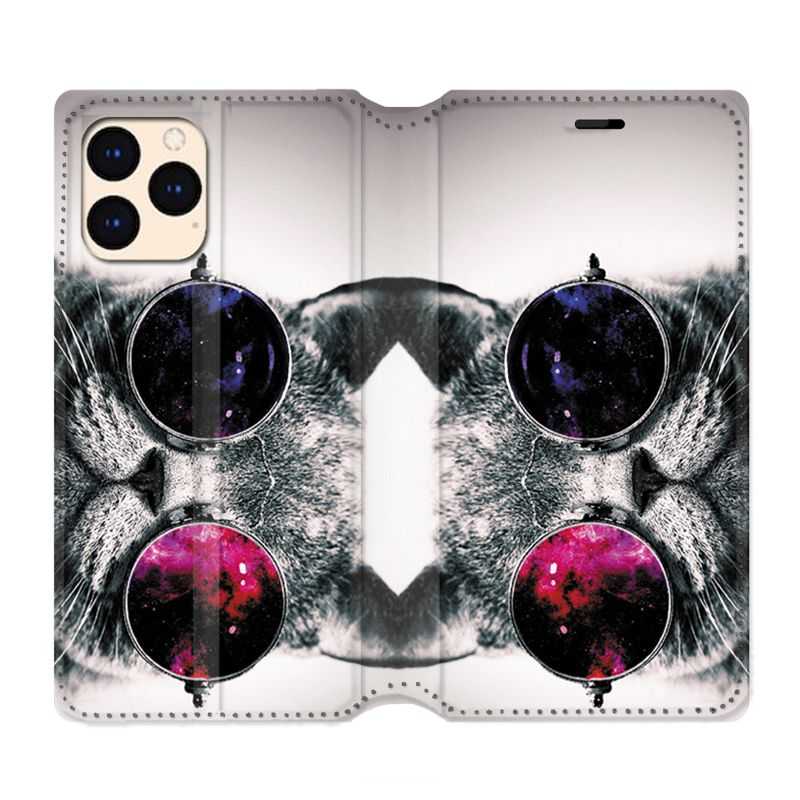 housse Cuir Portefeuille Pour Iphone 12 Mini Chat Fashion