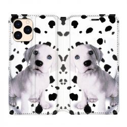 housse Cuir Portefeuille Pour Iphone 12 Mini Chien Dalmatien