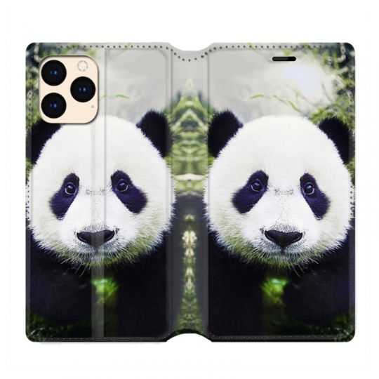 housse Cuir Portefeuille Pour Iphone 12 Mini Panda Color