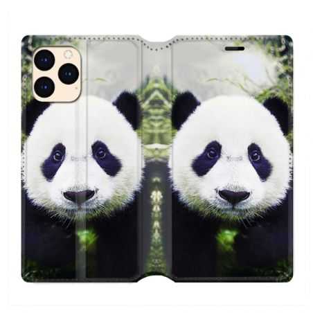 housse Cuir Portefeuille Pour Iphone 12 Mini Panda Color
