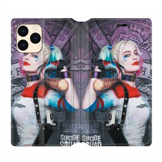 housse Cuir Portefeuille Pour Iphone 12 Mini Harley Quinn Batte