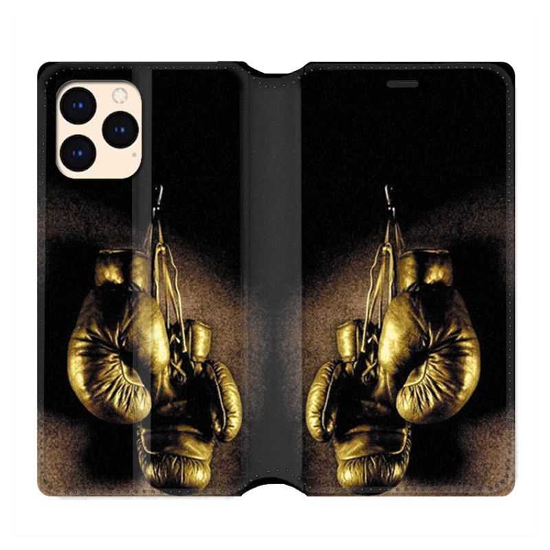 housse Cuir Portefeuille Pour Iphone 12 Mini Boxe Gant Vintage