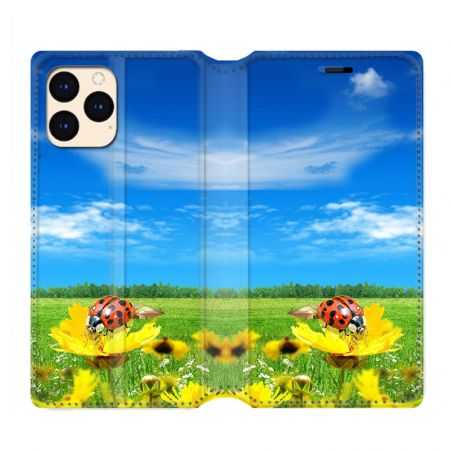 housse Cuir Portefeuille Pour Iphone 12 Mini Coccinelle