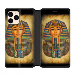 housse Cuir Portefeuille Pour Iphone 12 Mini Egypte Pharaon