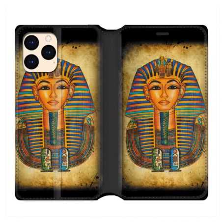 housse Cuir Portefeuille Pour Iphone 12 Mini Egypte Pharaon