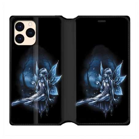 housse Cuir Portefeuille Pour Iphone 12 Mini Fee Bleu