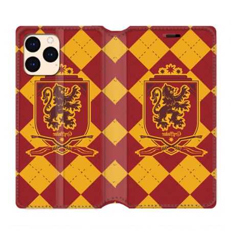 housse Cuir Portefeuille Pour Iphone 12 Mini WB License Harry Potter Griffindor
