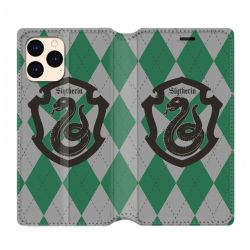housse Cuir Portefeuille Pour Iphone 12 Mini WB License Harry Potter Slytherin
