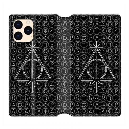 housse Cuir Portefeuille Pour Iphone 12 Mini WB License Harry Potter Triangle Noir