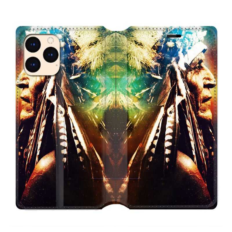 housse Cuir Portefeuille Pour Iphone 12 Mini Indien