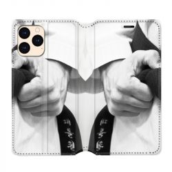 housse Cuir Portefeuille Pour Iphone 12 Mini Judo Kimono