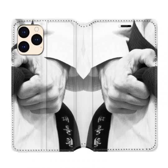 housse Cuir Portefeuille Pour Iphone 12 Mini Judo Kimono