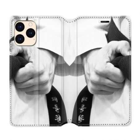 housse Cuir Portefeuille Pour Iphone 12 Mini Judo Kimono