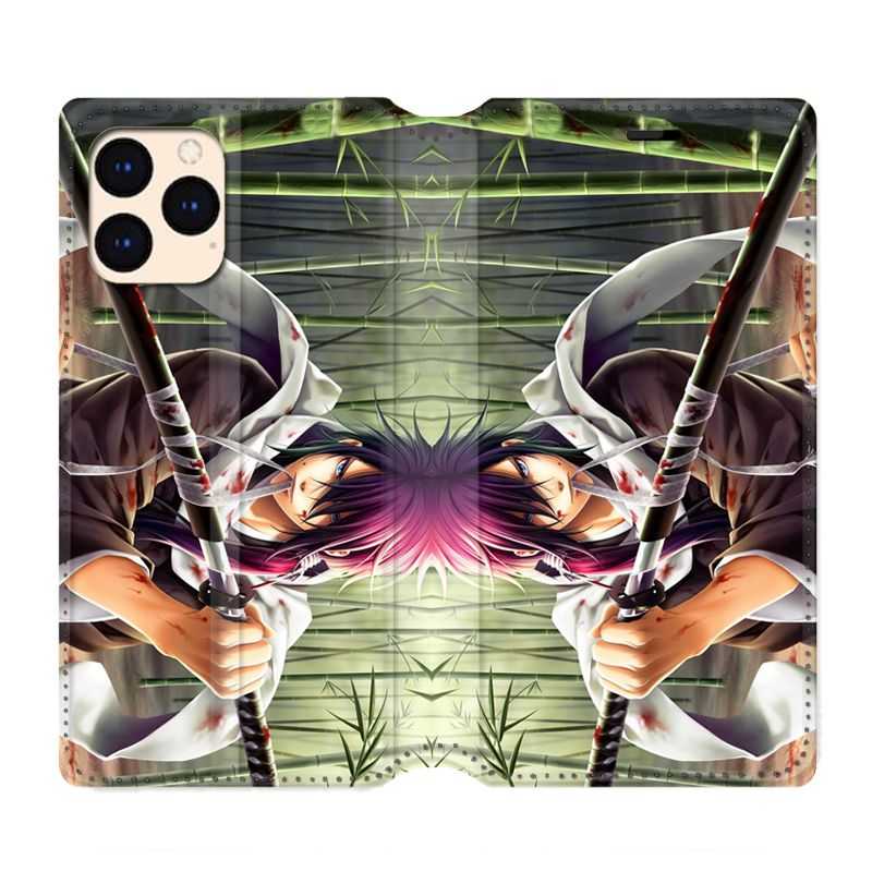 housse Cuir Portefeuille Pour Iphone 12 Mini Manga Bambou