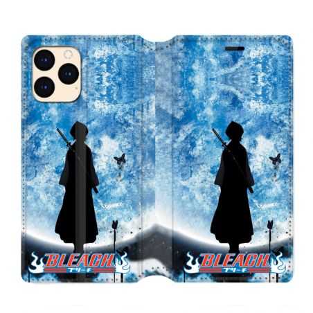 housse Cuir Portefeuille Pour Iphone 12 Mini Manga Bleach Lune