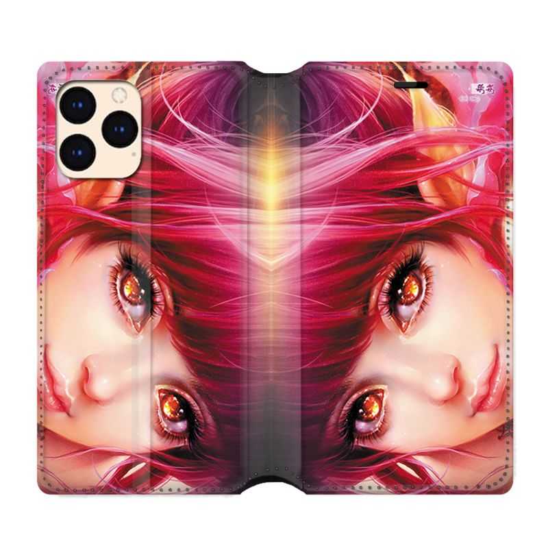 housse Cuir Portefeuille Pour Iphone 12 Mini Manga Elfe