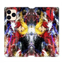 housse Cuir Portefeuille Pour Iphone 12 Mini Manga Full Alchemist Color