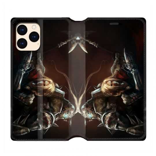 housse Cuir Portefeuille Pour Iphone 12 Mini Manga Full Alchemist Frere