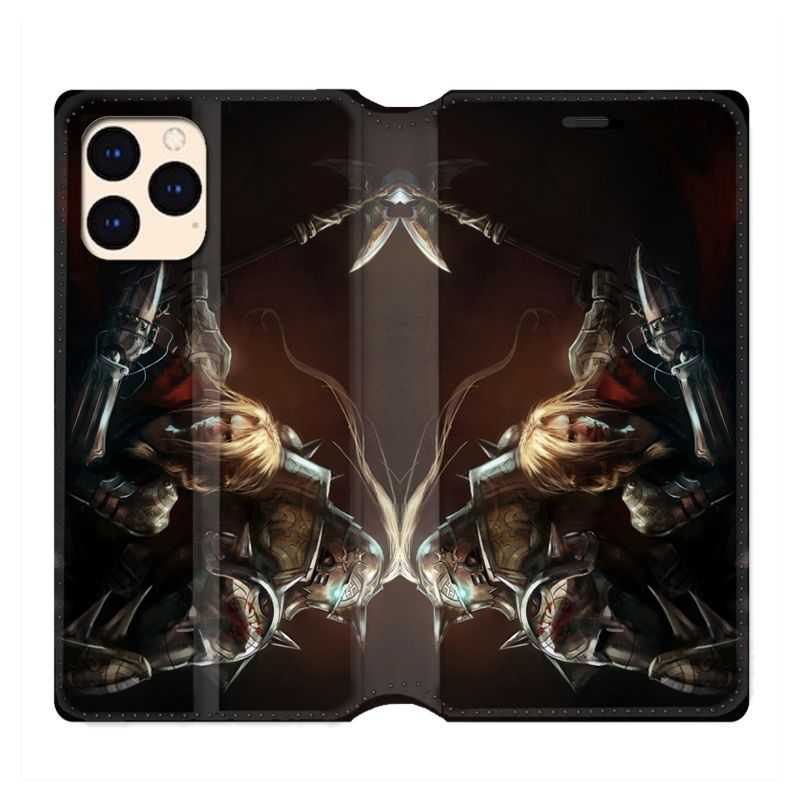housse Cuir Portefeuille Pour Iphone 12 Mini Manga Full Alchemist Frere