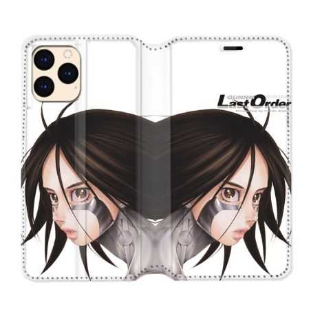 housse Cuir Portefeuille Pour Iphone 12 Mini Manga Gunm Gally