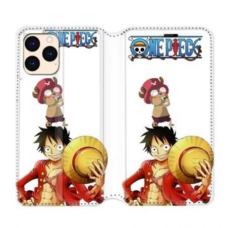 housse Cuir Portefeuille Pour Iphone 12 Mini Manga One Piece Chopper