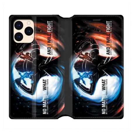 housse Cuir Portefeuille Pour Iphone 12 Mini Manga SAO sword Art Online Fight