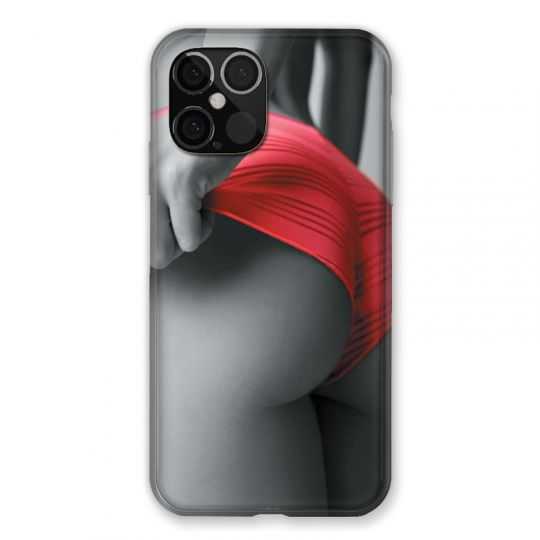Coque pour Iphone 12 Pro Max Sexy Tanga Rouge