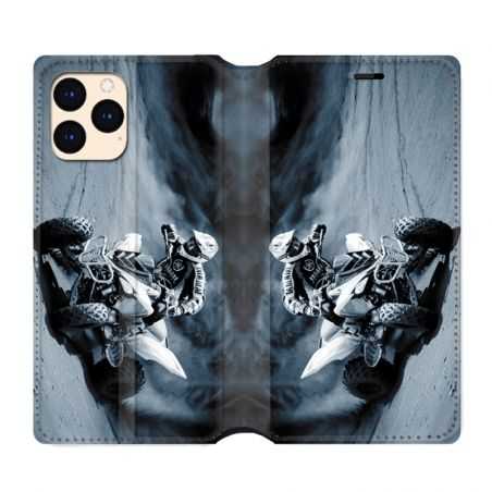 housse Cuir Portefeuille Pour Iphone 12 Mini Moto Quad