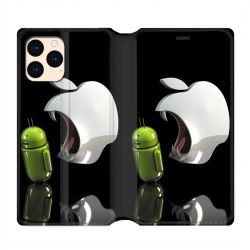 housse Cuir Portefeuille Pour Iphone 12 Mini Pomme Dent
