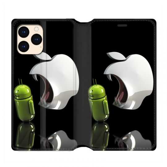 housse Cuir Portefeuille Pour Iphone 12 Mini Pomme Dent