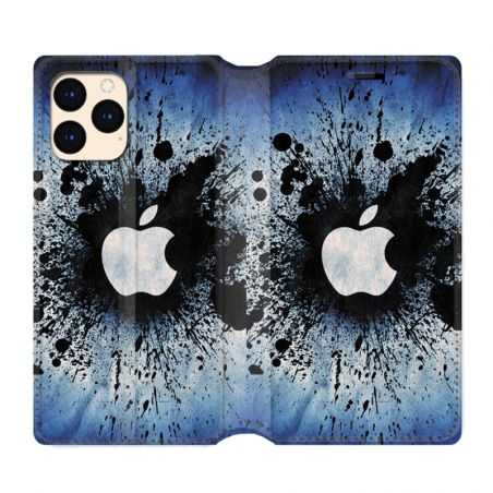 housse Cuir Portefeuille Pour Iphone 12 Mini Pomme Eclaboussure