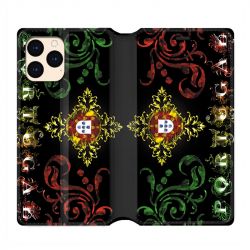 housse Cuir Portefeuille Pour Iphone 12 Mini Portugal Arabesque