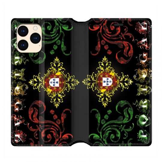 housse Cuir Portefeuille Pour Iphone 12 Mini Portugal Arabesque
