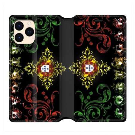 housse Cuir Portefeuille Pour Iphone 12 Mini Portugal Arabesque