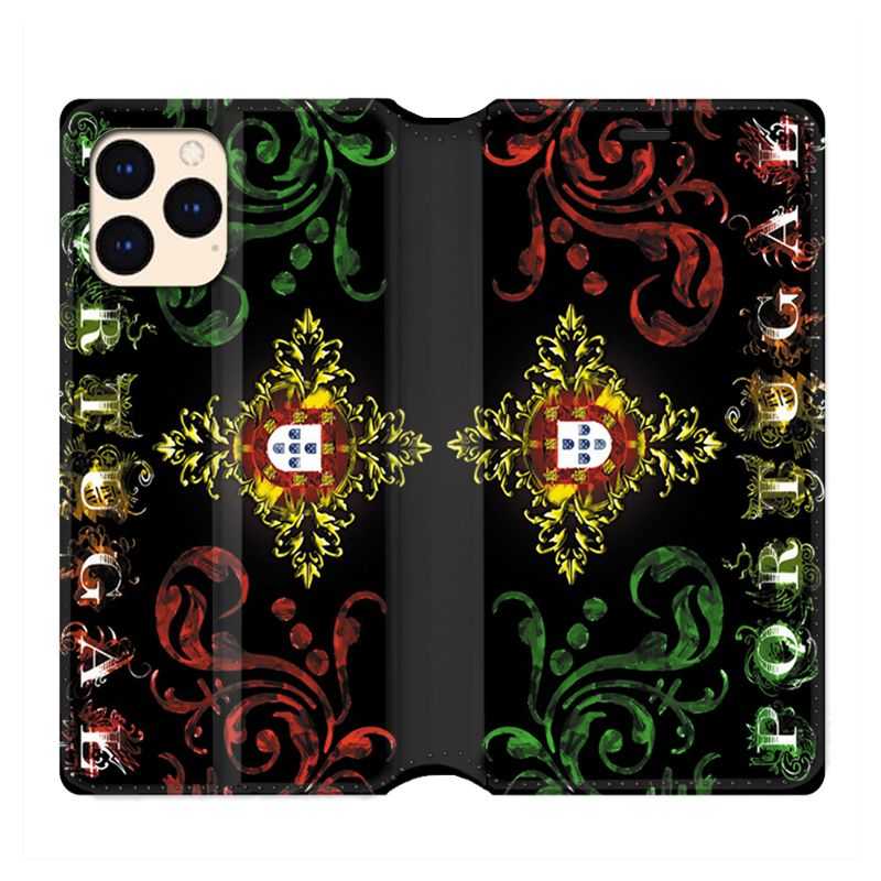 housse Cuir Portefeuille Pour Iphone 12 Mini Portugal Arabesque