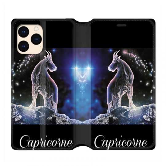 housse Cuir Portefeuille Pour Iphone 12 Mini Signe Zodiaque 2 Capricorne