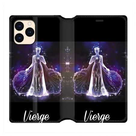 housse Cuir Portefeuille Pour Iphone 12 Mini Signe Zodiaque 2 Vierge